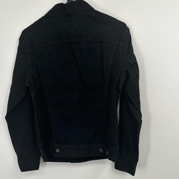 Able The Jacket XS Black Denim Jeans Jacket NWT Msrp $150 - Picture 4 of 4